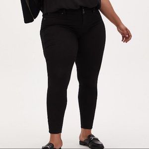 Torrid Jeggings Stretch Denim Leggings Black